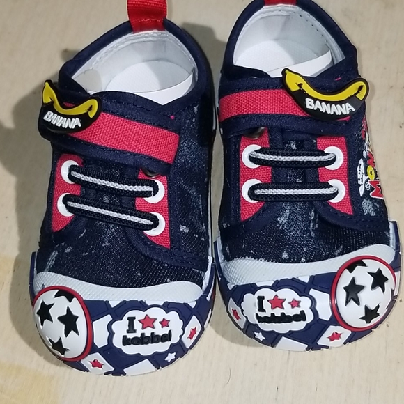 Chulis Navy Star Denim Sneakers Sz 5 - Picture 3 of 12